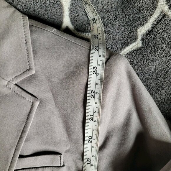 Banana Republic Womens Blazer Size 6 Gray Stretch Two Button Preppy Office Work - Picture 6 of 11